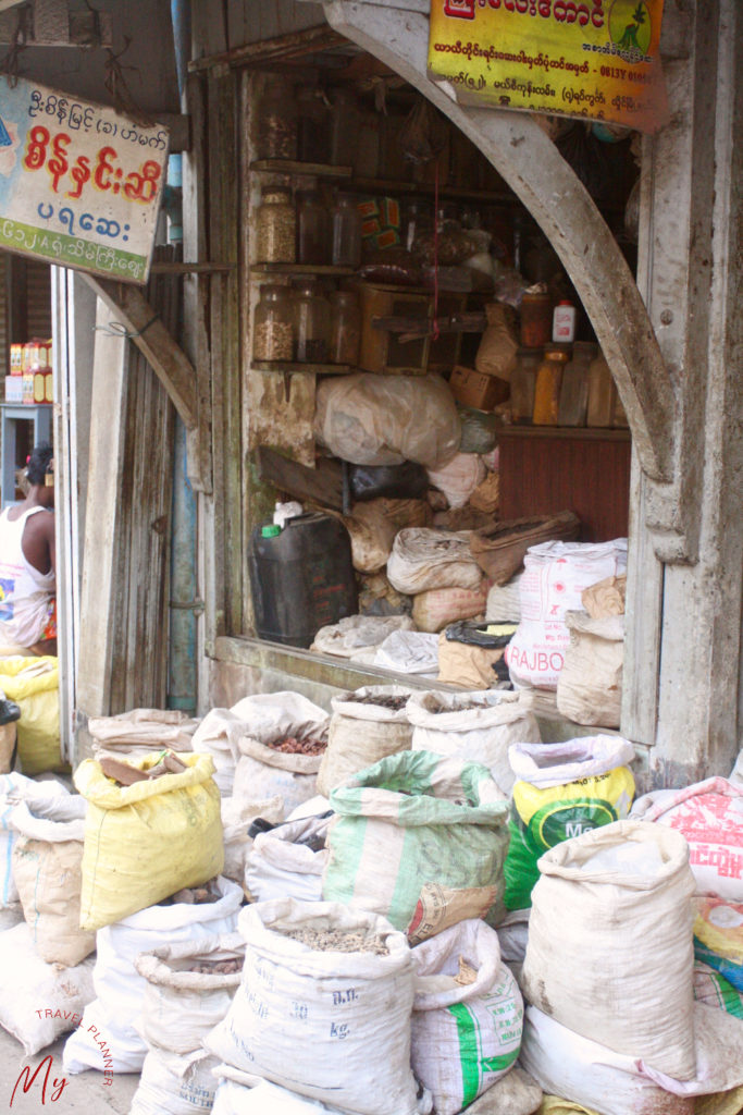 Theingyi Market Yangon Myanmar