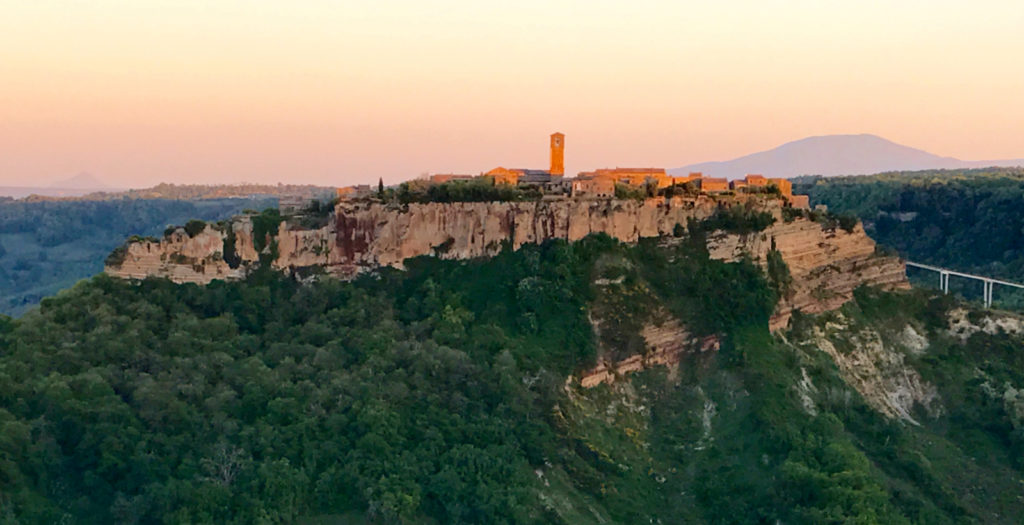 Civita di Bagnoregio al tramonto