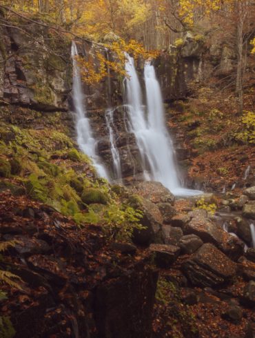 cascate del dardagna in autunno