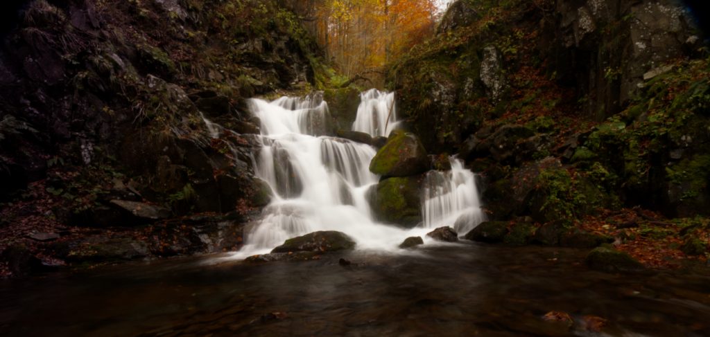 Le cascate del Dardagna in autunno