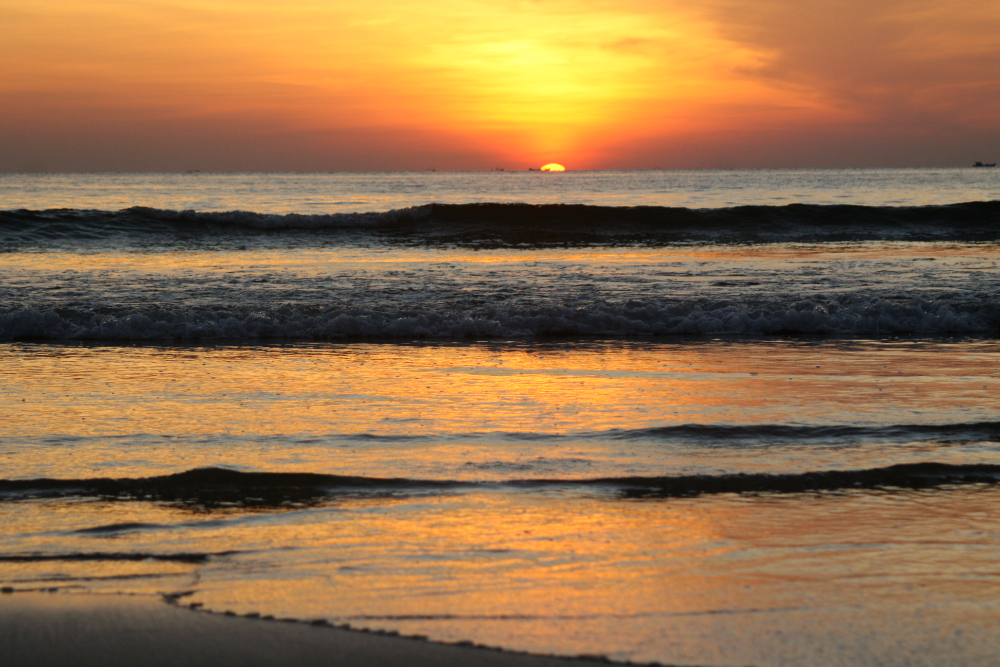 tramonto a Ngapali Beach