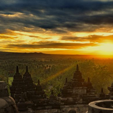 Il tempio di Borobudur a Java