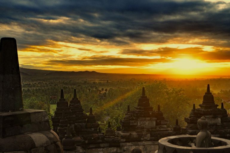 Il tempio di Borobudur a Java