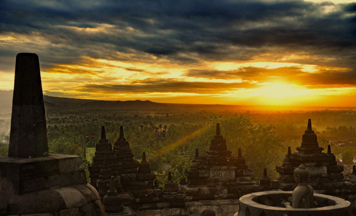 Il tempio di Borobudur a Java