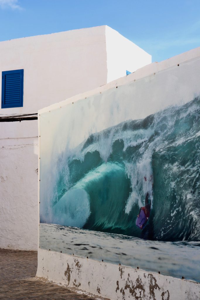 fotografie sulle mura di El Cotillo