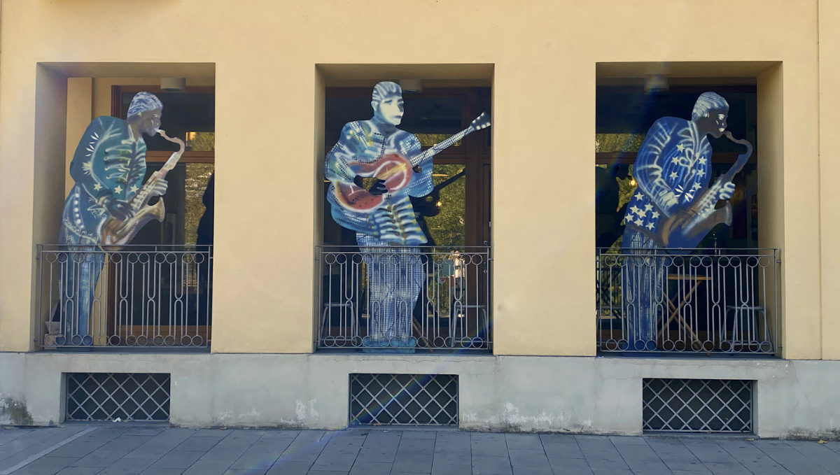 Murales musicisti soul a Porretta Terme