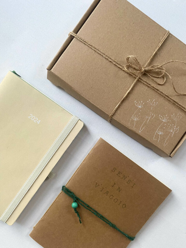 box regalo agenda e diario di viaggio
