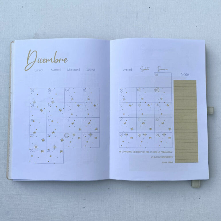 agenda 2024 planner mensile dicembre