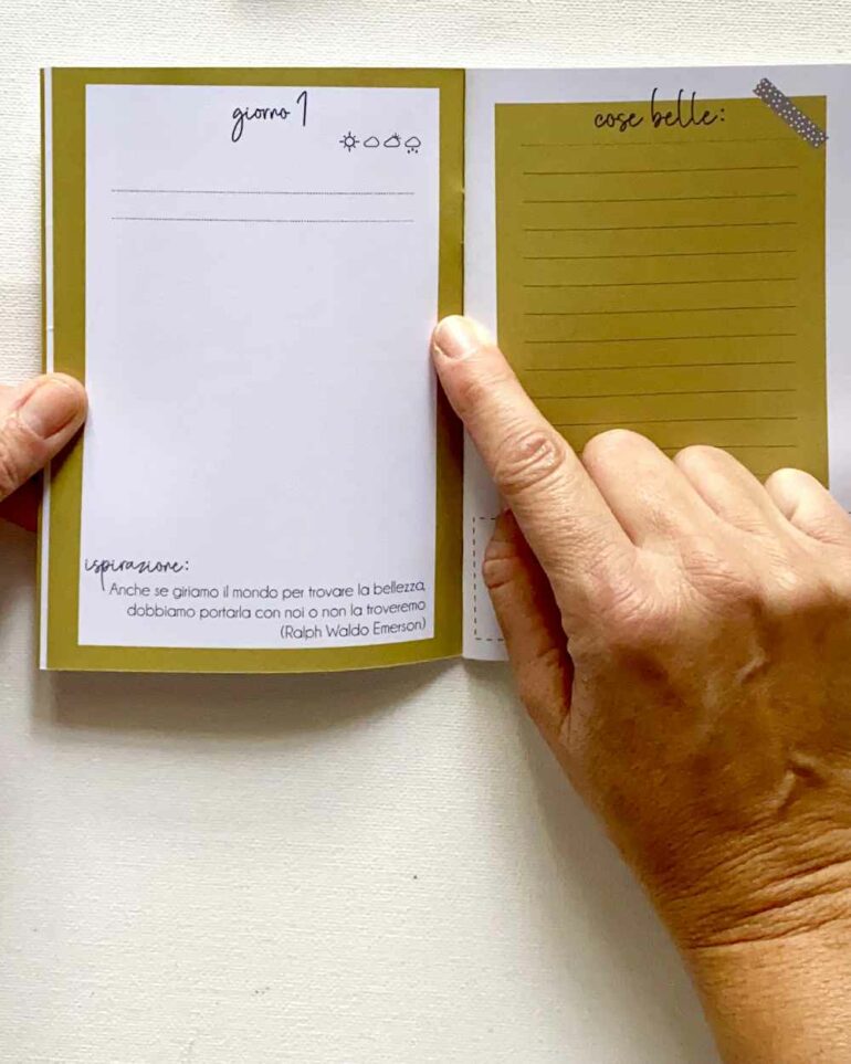 travel journal con diario di viaggio quotidiano
