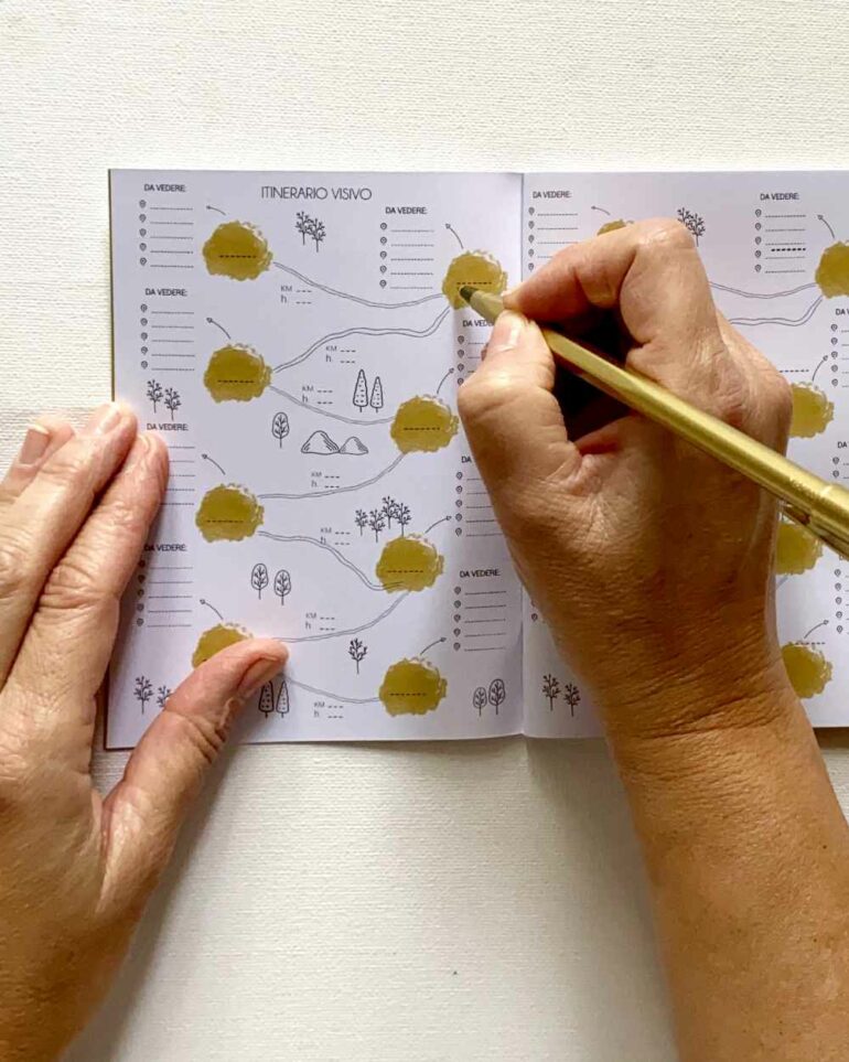 travel journal con itinerario