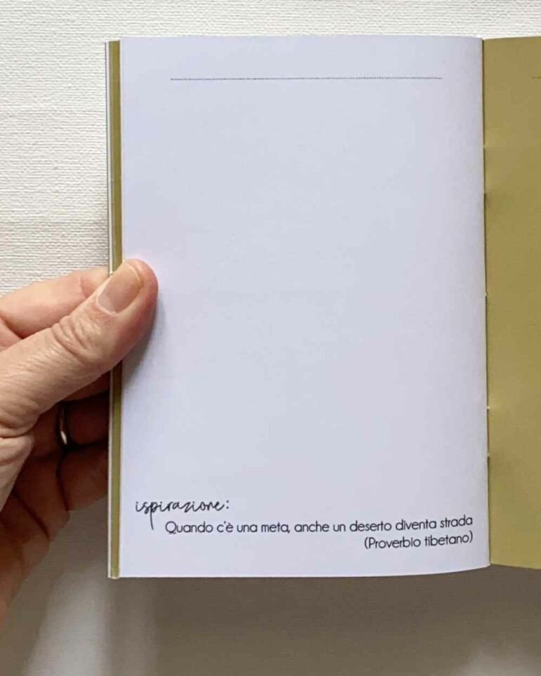 diario di viaggio con pagine vuote