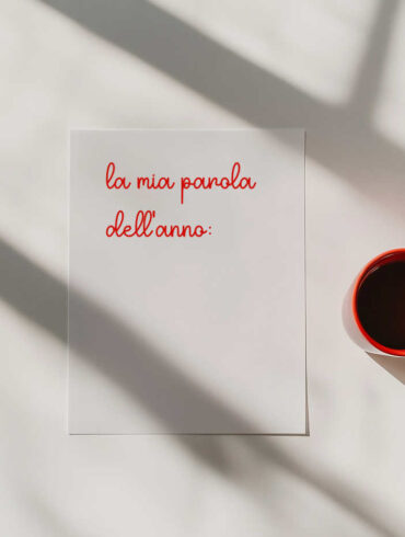 come scegliere la tua parola dell'anno