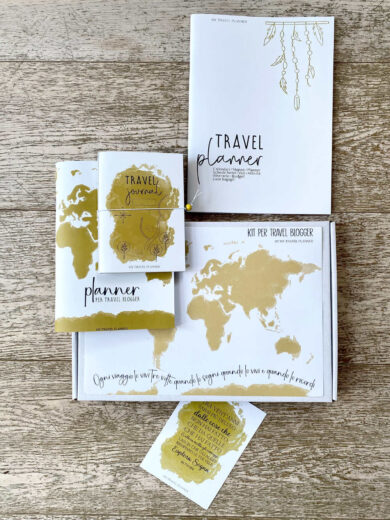 kit per travel blogger: Travel Planner + Planner per Travel Blogger + Travel Journal