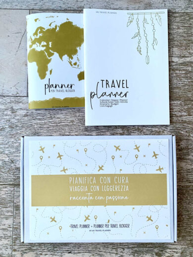 Pacchetto promozionale Planner per Blogger + Travel Planner in scatola regalo