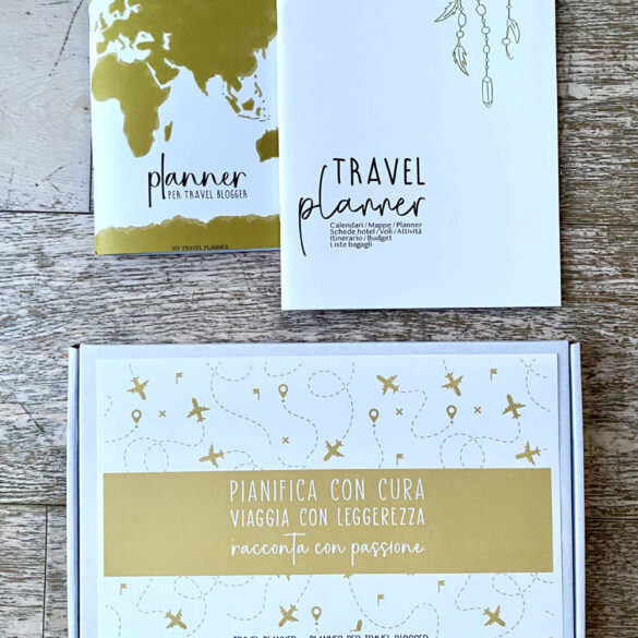 Pacchetto promozionale Planner per Blogger + Travel Planner in scatola regalo