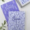 diario di viaggio per l'estate con copertina a tema lavanda. Diario di viaggio da regalare