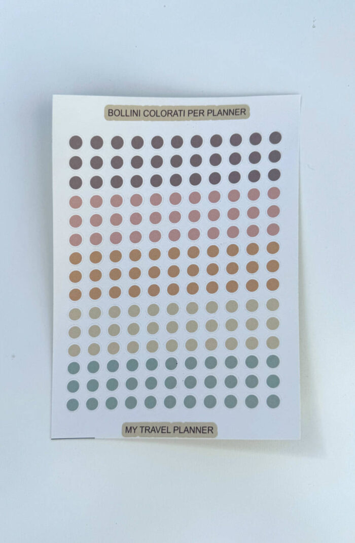 bollini colorati adesivi bollini colorati adesivi per agende e planner per pianificazione a colori