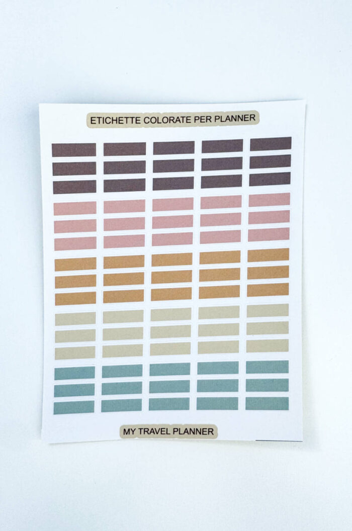 etichette colorate adesivi etichette colorate adesive per agende e planner per pianificare a colori